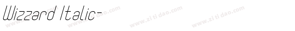 Wizzard Italic字体转换